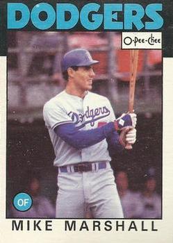 1986 O-Pee-Chee Baseball Cards 026      Mike Marshall